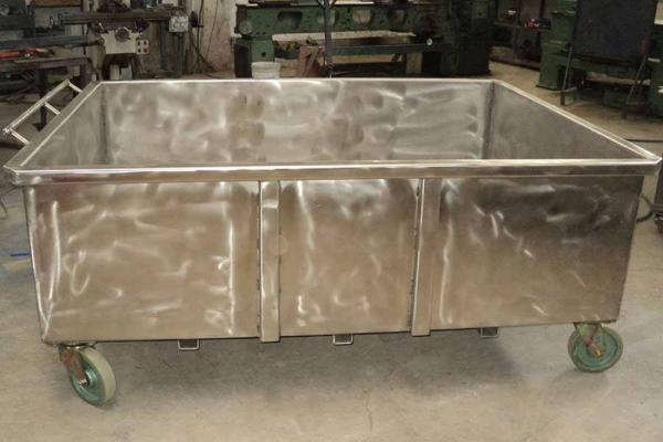 Paslanmaz Çelik Mal Boşaltma Arabası