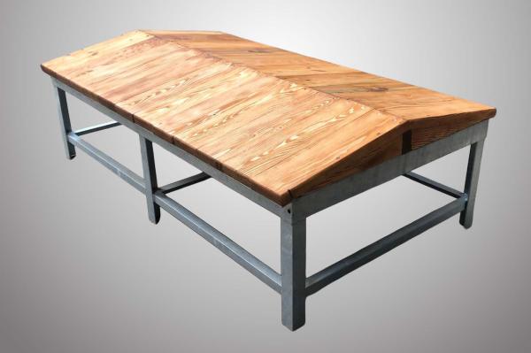 Chrome Leather Coffee Table